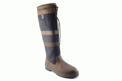 Dames  Lange laarzen Dubarry Galway 3885.32 Navy-Brown. Direct leverbaar uit de webshop van Reese Schoenmode.