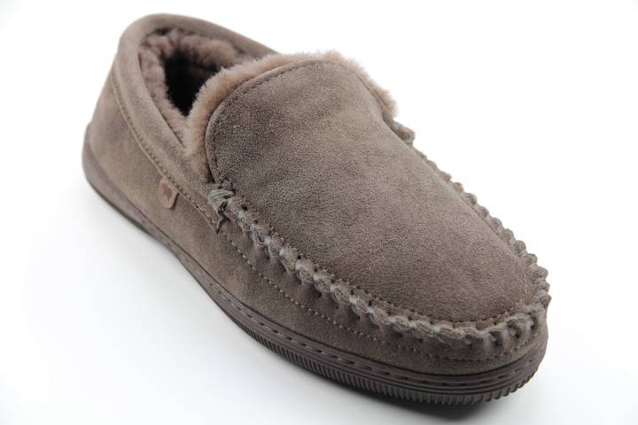 Pantoffels Heren pantoffels Warmbat Grizzly.Pebble 441088-13. Direct leverbaar uit de webshop van Reese Schoenmode.