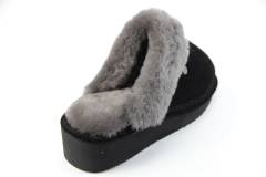 Pantoffels Dames slippers Warmbat Alice.Black 381009-13. Direct leverbaar uit de webshop van Reese Schoenmode.