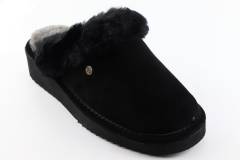 Pantoffels Dames slippers Warmbat Alice.Black 381009-13. Direct leverbaar uit de webshop van Reese Schoenmode.