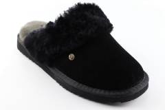 Pantoffels Dames slippers Warmbat Flurry.Black 321009-43. Direct leverbaar uit de webshop van Reese Schoenmode.