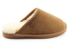 Pantoffels Dames slippers Warmbat Classic.25 COGNAC. Direct leverbaar uit de webshop van Reese Schoenmode.