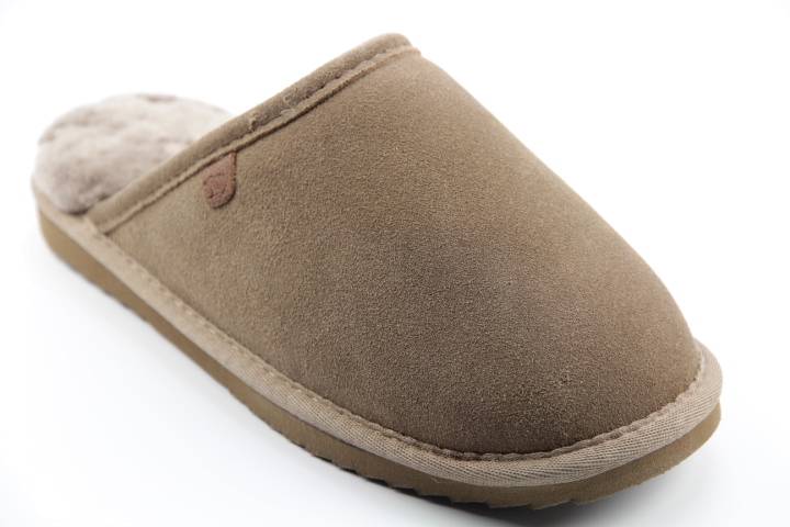 Pantoffels Dames slippers Warmbat Classic.55 Mud. Direct leverbaar uit de webshop van Reese Schoenmode.