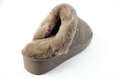 Pantoffels Dames slippers Warmbat Alice.Pebble 381088-13. Direct leverbaar uit de webshop van Reese Schoenmode.