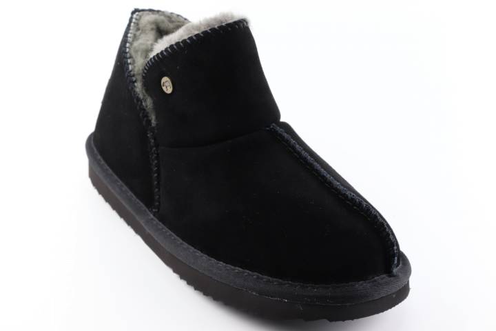 Pantoffels Dames pantoffels Warmbat Willow.Black 321099-33. Direct leverbaar uit de webshop van Reese Schoenmode.