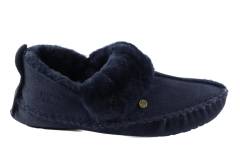 Pantoffels Dames pantoffels Warmbat Barrine.Navy 341045-13. Direct leverbaar uit de webshop van Reese Schoenmode.