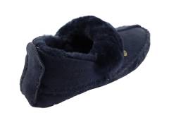 Pantoffels Dames pantoffels Warmbat Barrine.Navy 341045-13. Direct leverbaar uit de webshop van Reese Schoenmode.